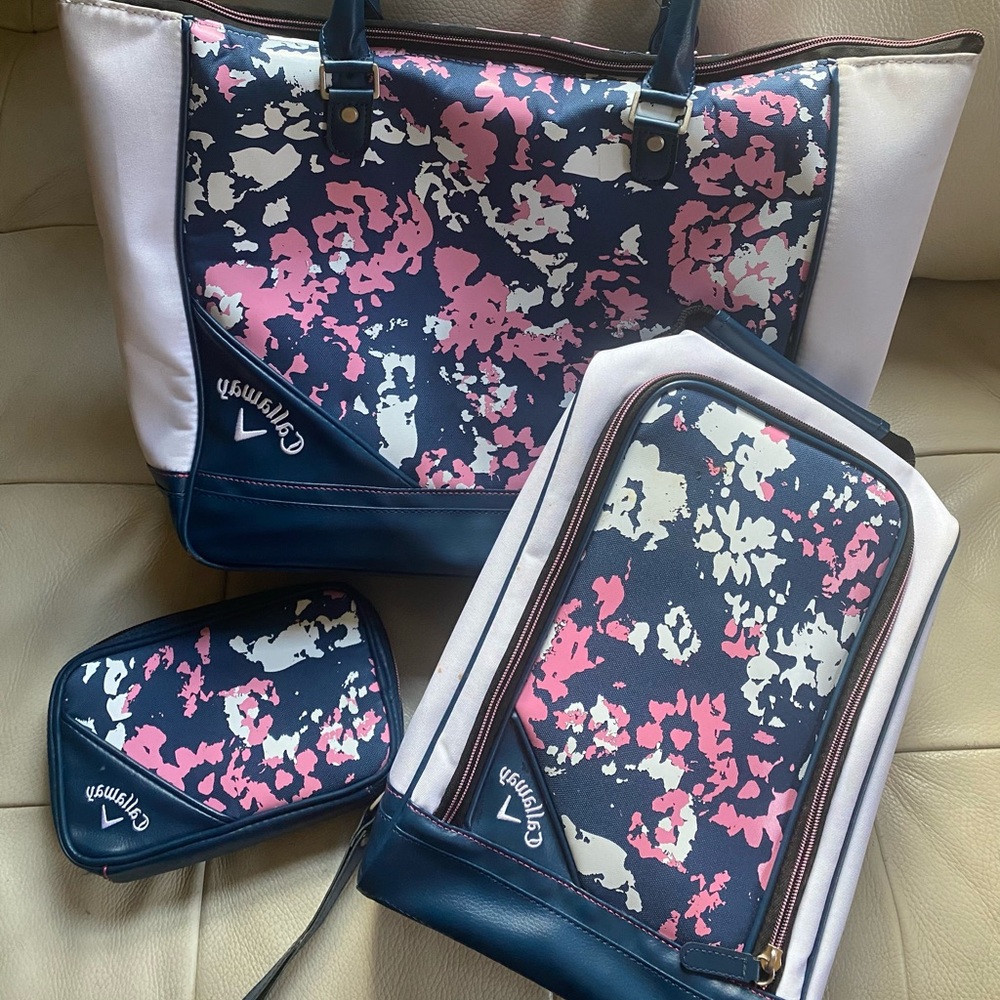 Callaway golf shoe bag, tote and wallet